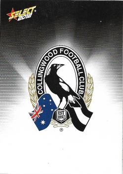 2012 Select AFL Champions #37 Collingwood Magpies Front